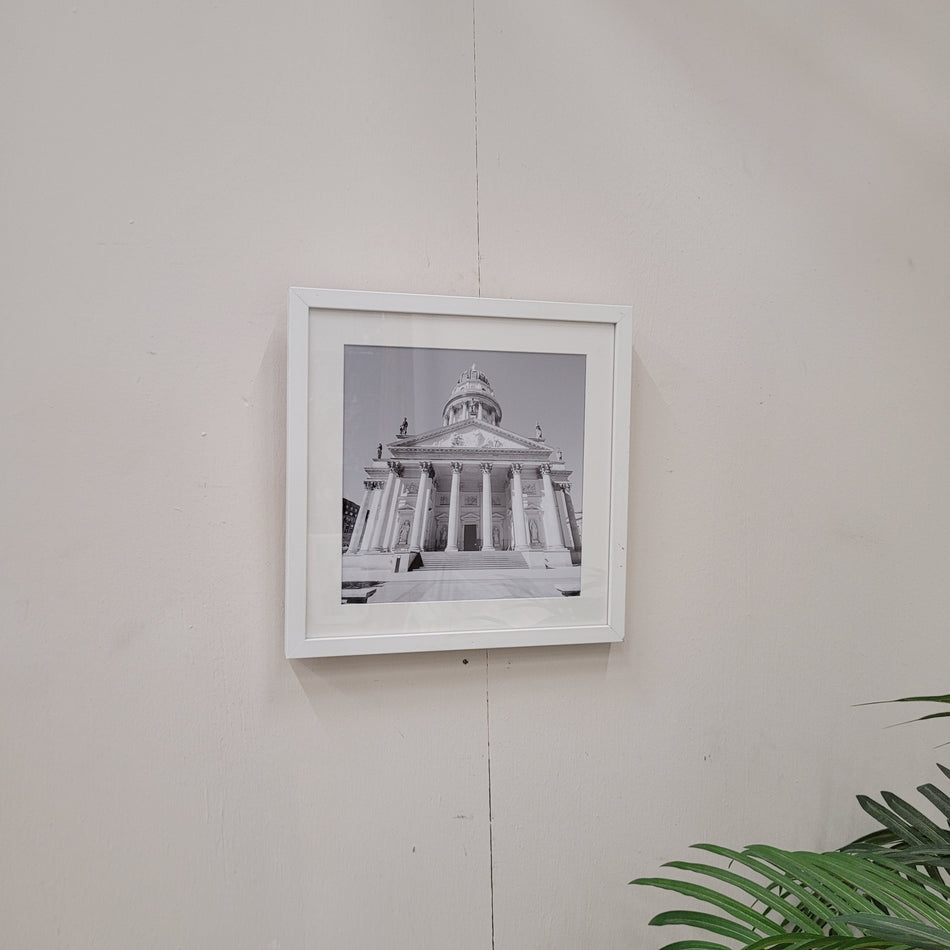 Wandbild Deutscher Dom Berlin Schwarz-Weiß gerahmtes Foto Deko Gebraucht