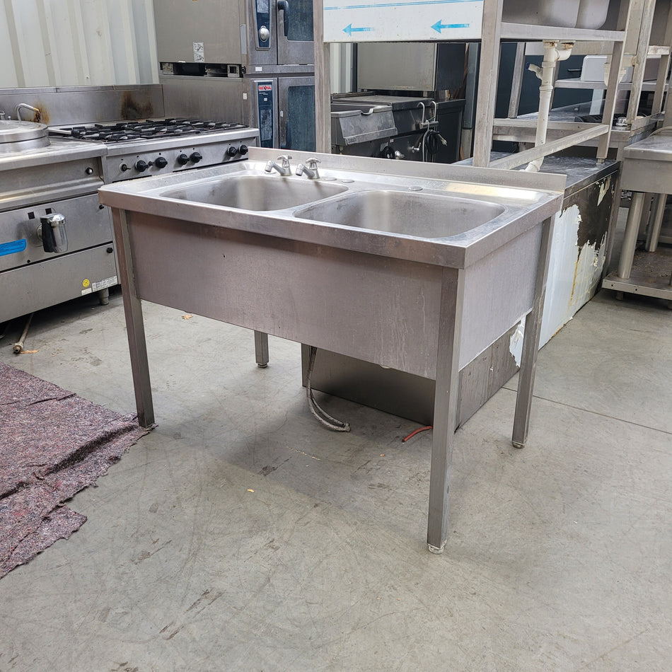 Spültisch gebraucht Spüle Edelstahl Gastro Doppelwaschbecken