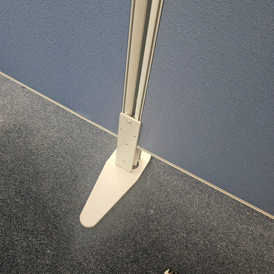 Trennwand 4er Akustikwand blau Schallschutz Sichtschutz