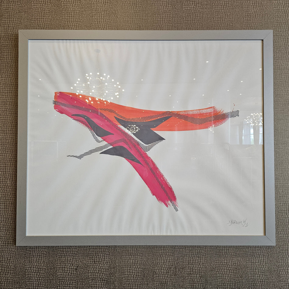 Druckgrafik Bild mit Rahmen Kunst 107x90 - Gästezimmer