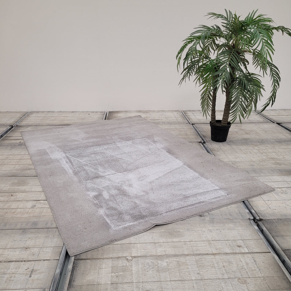 JAB Anstoetz Design Teppich 170x250 cm Grau Melange Premium