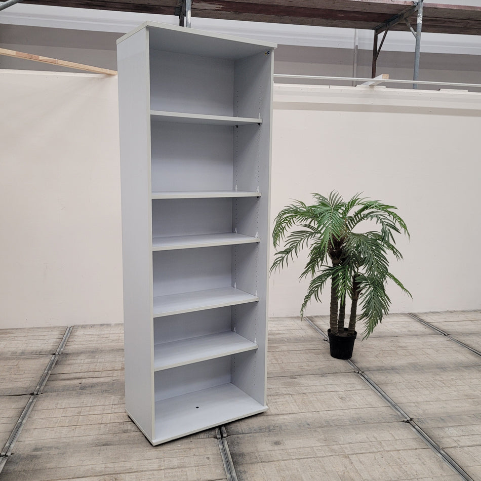 PLANMÖBEL Aktenregal 80cm Offen Grau Holz Büromöbel Regal Gebraucht