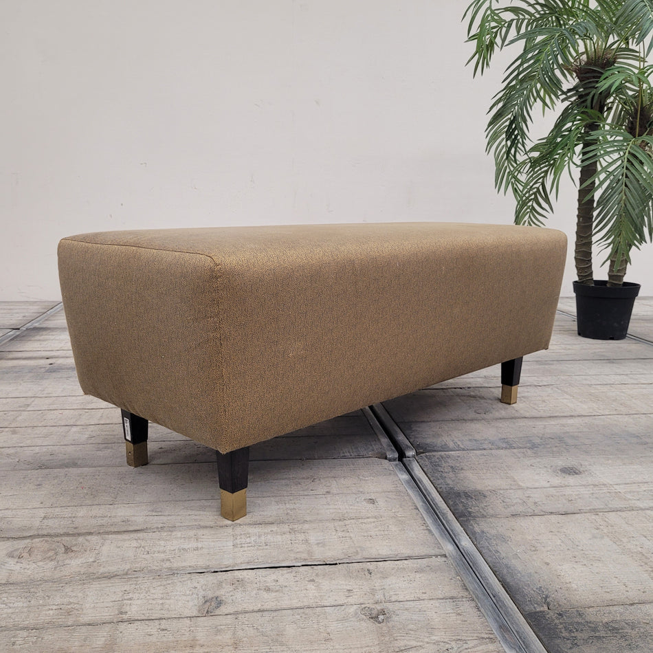 Sitzbank Bettbank gold Atlantic Hotel Hamburg Stoff – 110cm  gebraucht