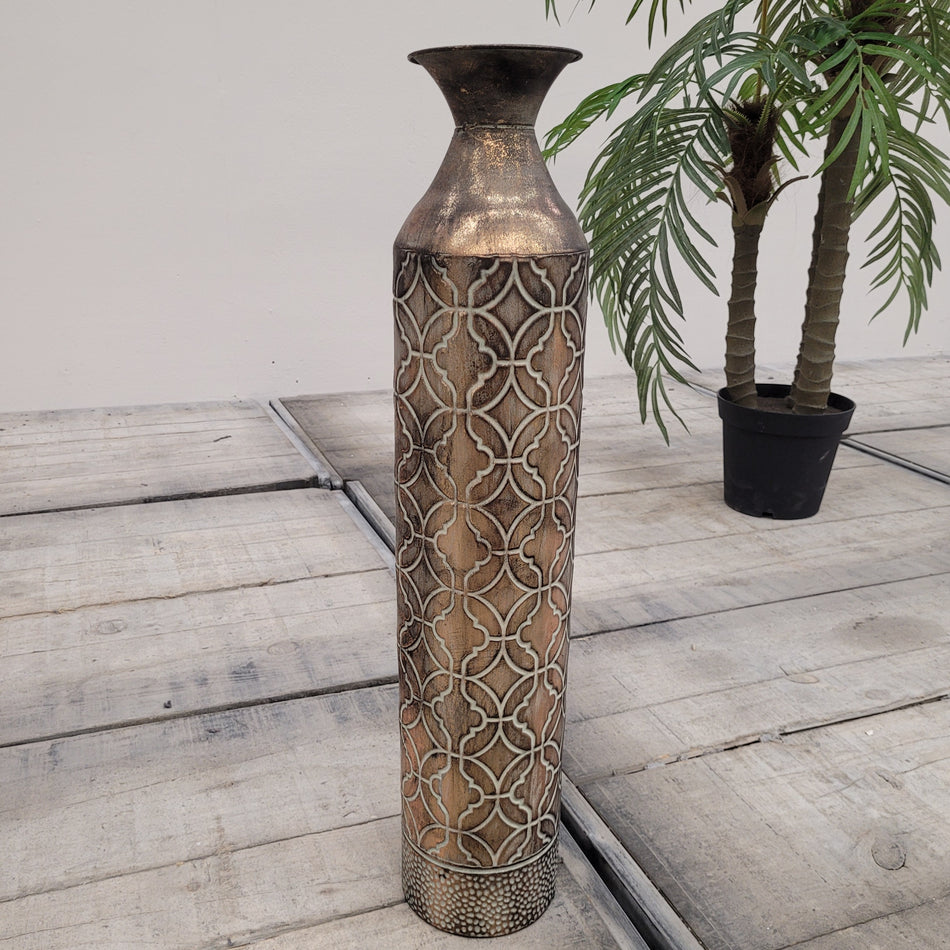Countryfield Vase Bronze Orientalisch Vintage Deko Metall 70cm