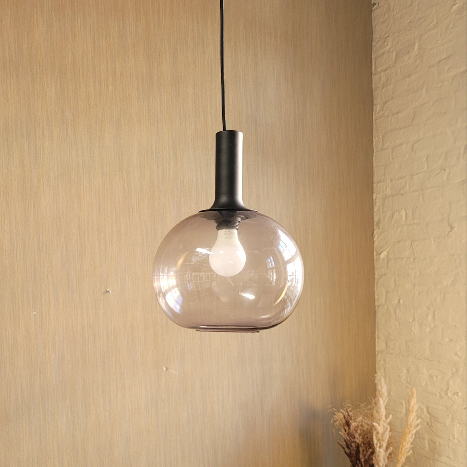 nordlux Hängelampe Deckenlampe gebraucht schwarz Metall Glas Lampe