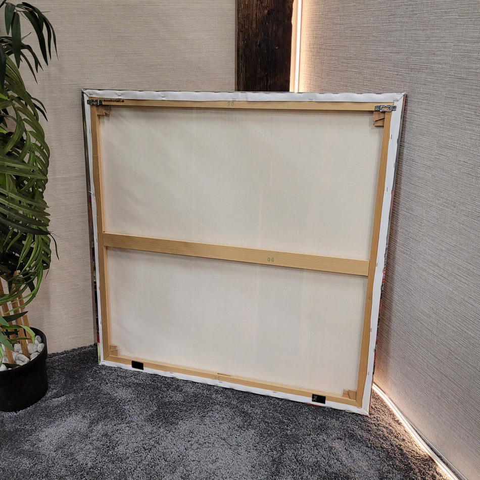 Wandbild Leinwand gebraucht bunt Motiv Frankfurt Hotel Marriott Bild 90x90