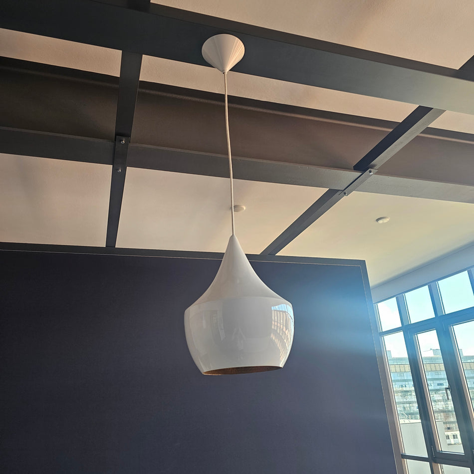 Pendellampe Tom Dixon Best Flat LED Hängelampe Metall weiß gold Lampe