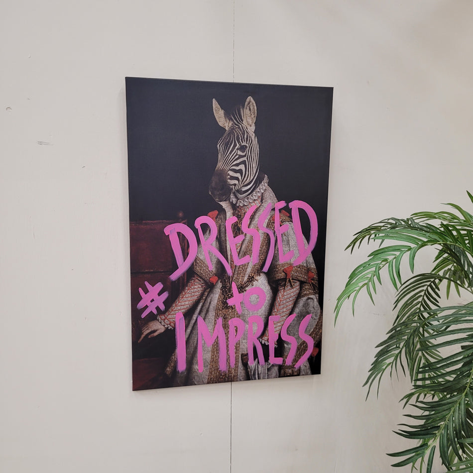 Thomas Klotz "Zebra" Kunstdruck auf Leinwand 120x80 Wandbild Deko