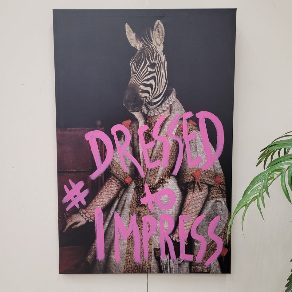 Thomas Klotz "Zebra" Kunstdruck auf Leinwand 120x80 Wandbild Deko