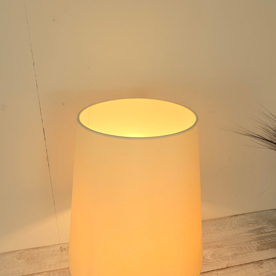 Florian Schulz Tischlampe Modell ORA Silber Metall Lampe Gebraucht