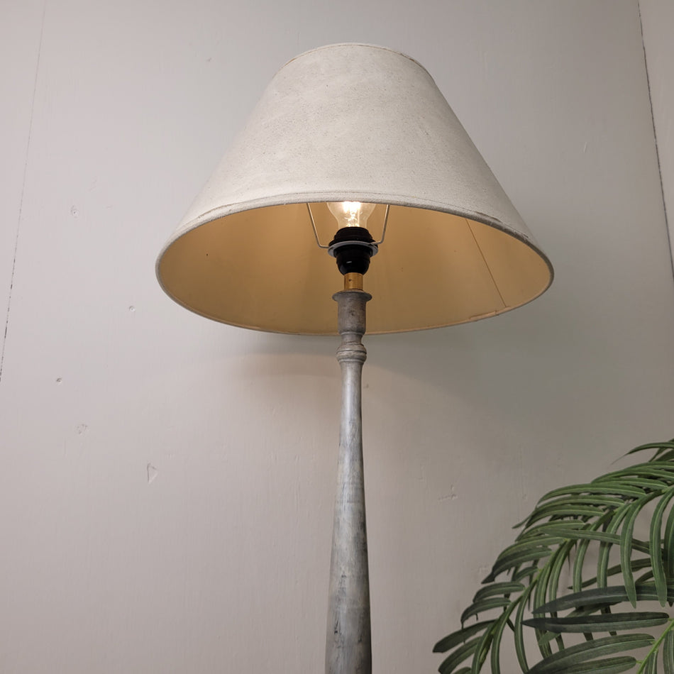 Tischlampe Grau Vintage Lampe Klassisch Landhausstil Gebraucht