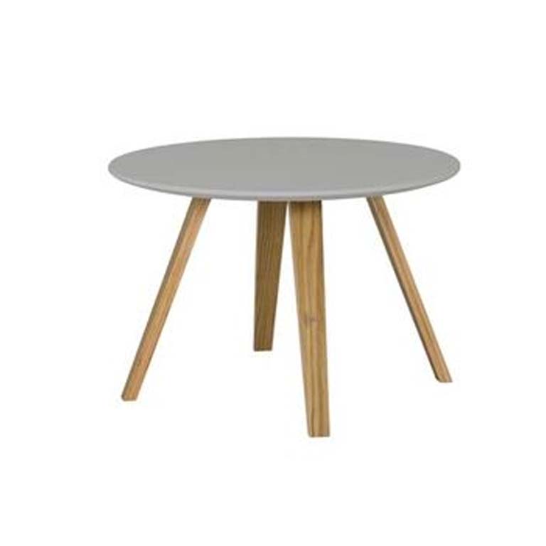 Tenzo Lola Couchtisch Ø60 cm Grau / Eiche Beistelltisch