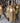 Vintage Vase Milchkanne goldfarbig 30 cm