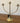 Shabby Kerzenleuchter mit 3 Armen gold 31 cm